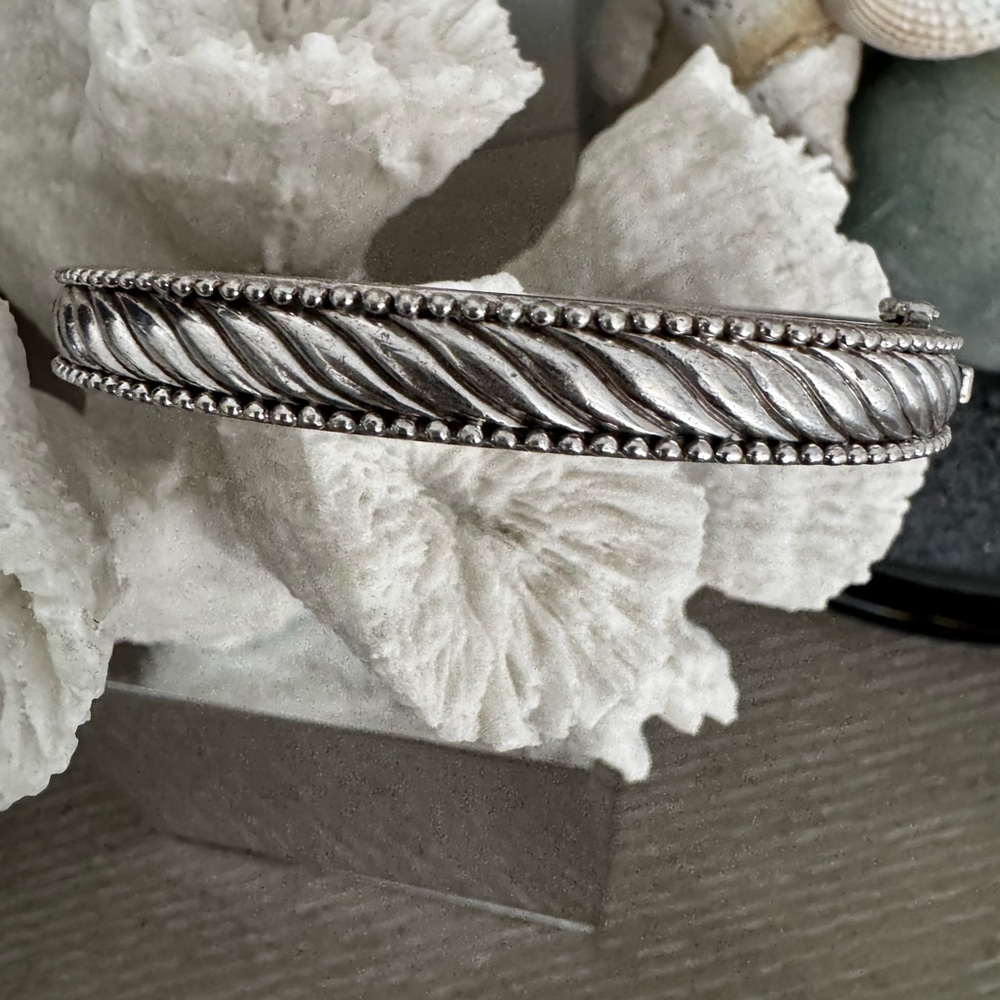 Judith Ripka Twisted Silver Bracelet - Picture 4 of 16
